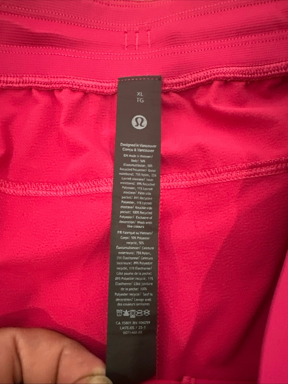 lululemon athletica Women's Drawstring Athletic Shorts - Bright Pink - Picture 3 of 10